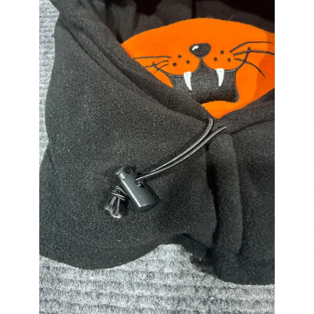Kids Polar Fleece Balaclava Animal Hood Mask Tiger Black Orange Winter Ski Gear